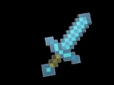 我的世界 钻石剑-3d打印模型