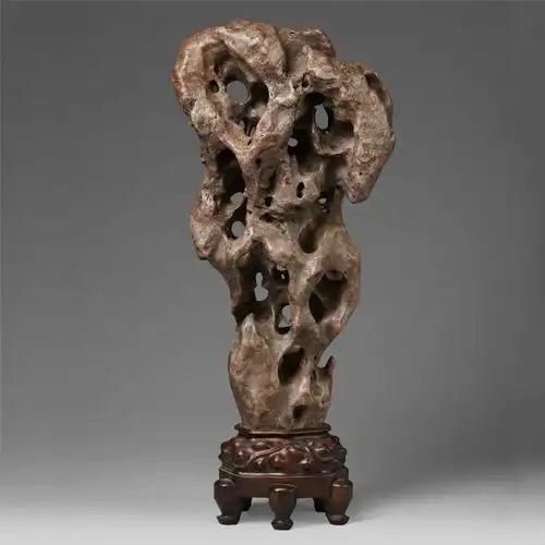 赏石 玲珑石摆件 石供