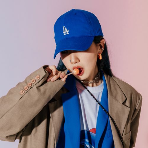 mlb官方男女情侣复古软顶棒球帽运动休闲遮阳明星同款春夏cp77