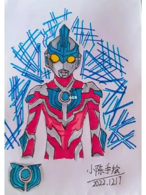 银河奥特曼绘画