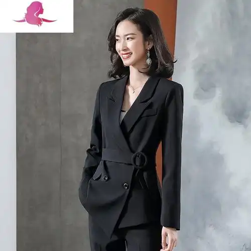 艳如飞白色西装女套装气质女范职业高端韩版英伦风时尚小西服外套正装