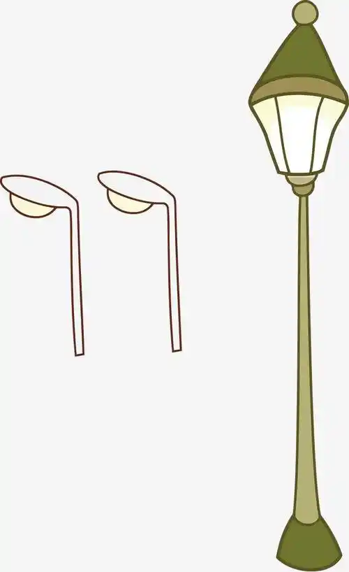 手绘路灯卡通手绘路灯广告牌矢量元素模板免费下载_a创意简约手绘路灯