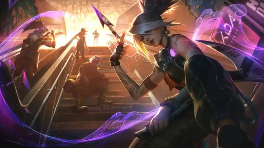 英雄联盟阿卡丽真实伤害4k游戏壁纸3840x2160