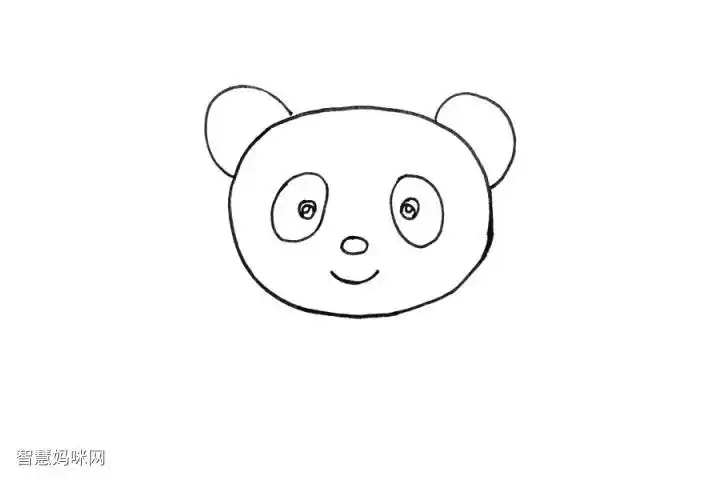 小学生一步一步学画大熊猫-图2