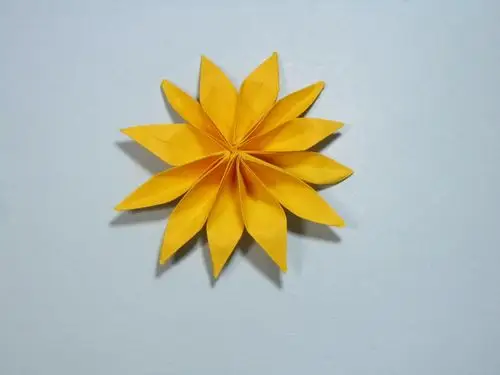 儿童手工折纸花菊花折纸步骤图解