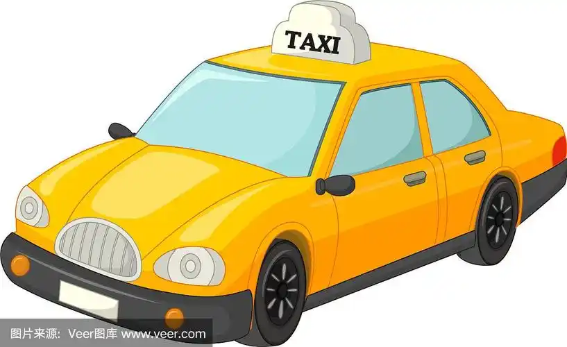 黄色出租车卡通