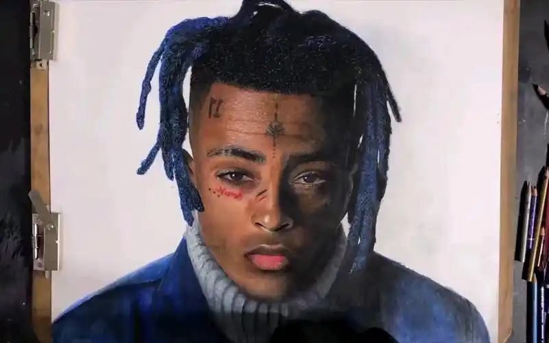 油管大佬手绘xxxtentacion肖像respectx