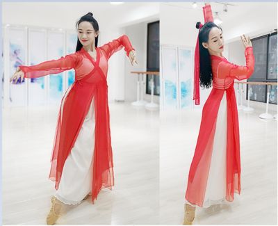 soso原创古典舞韵纱衣立领连衣裙好评好店