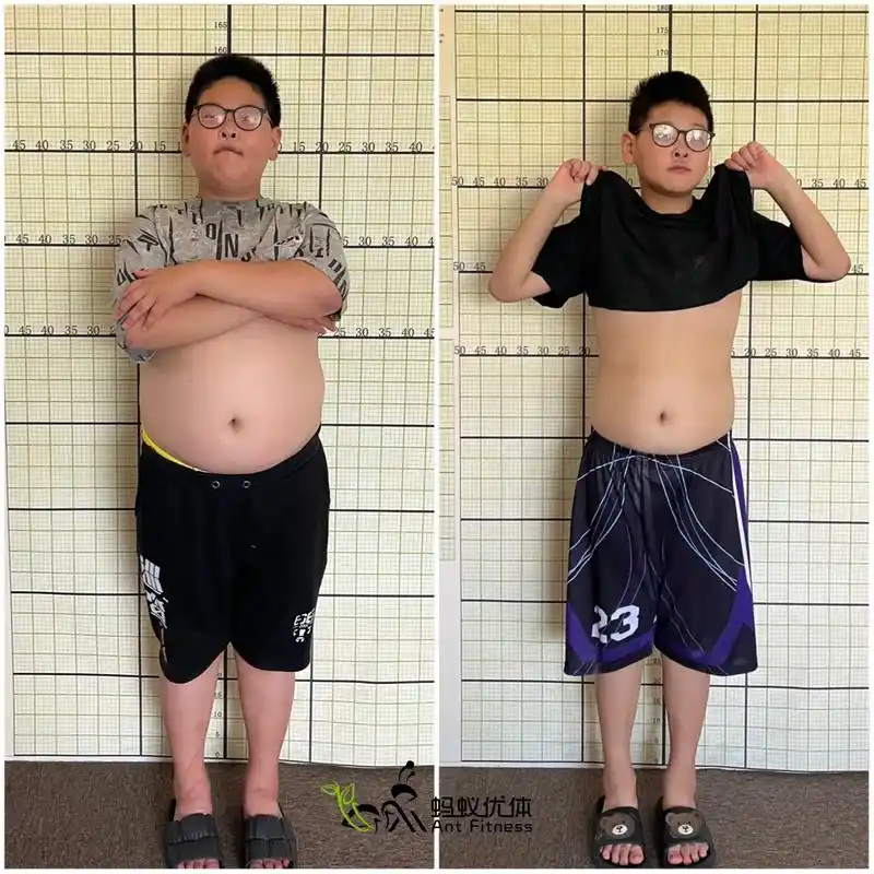 图文来了 瘦下来秒变精神小伙#健身前后的变化 #以前vs现 - 抖音