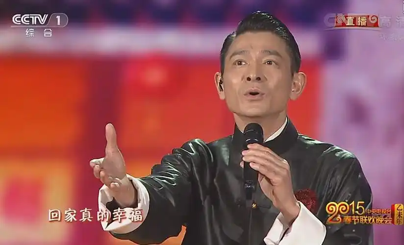 春晚精彩图集:刘德华演唱《回家的路》唱哭观众