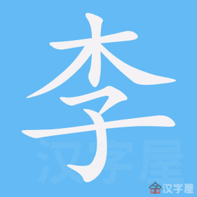 李字的笔顺笔画顺序