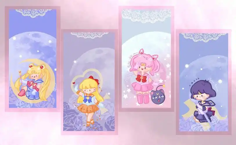 记得留个关关#文创  #美少女战士壁纸  #q版  #壁纸  #少女心  #每日