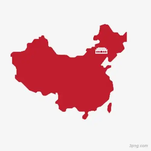 中国地图png素材透明免抠图片城市地标