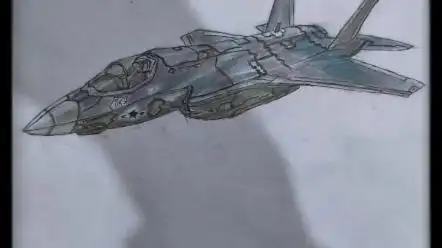 f35改版简笔画手绘 六年级小学生