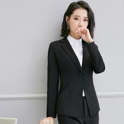 西服套装女正装2018新款秋冬时尚女士ol英伦西装职业装女装工作服