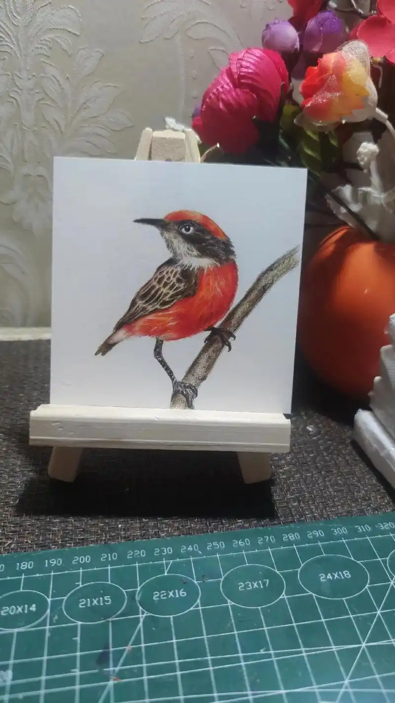 彩铅定制小摆台#装饰画定制 #彩铅手绘 #彩铅画  - 抖音