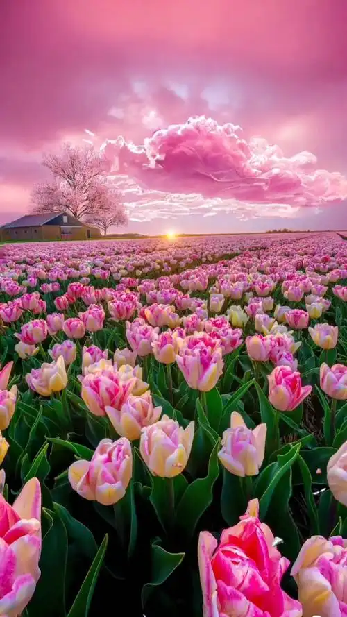 看见花海当然要艾特最好看的你#治愈系风景 #高清壁纸