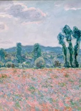 a002575《罂粟花田》法国画家克劳德·莫奈高清作品