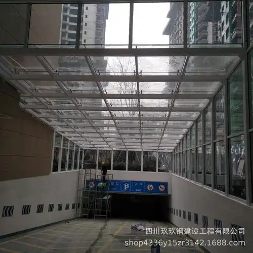 成都钢结构雨棚 钢结构玻璃雨棚制作安装