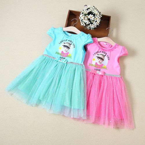 女童连衣裙夏2020年夏季儿童裙子夏装公主裙蓬蓬纱嘟嘟嘴公主裙子