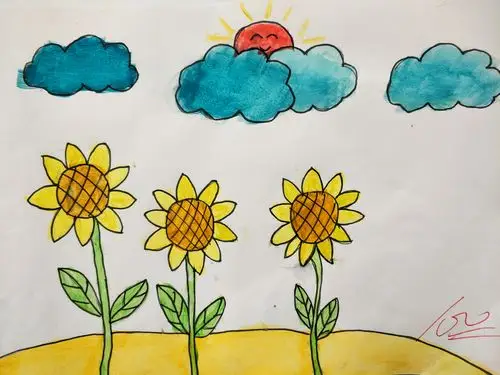 西安南苑中学小学部三年级美术作业展示