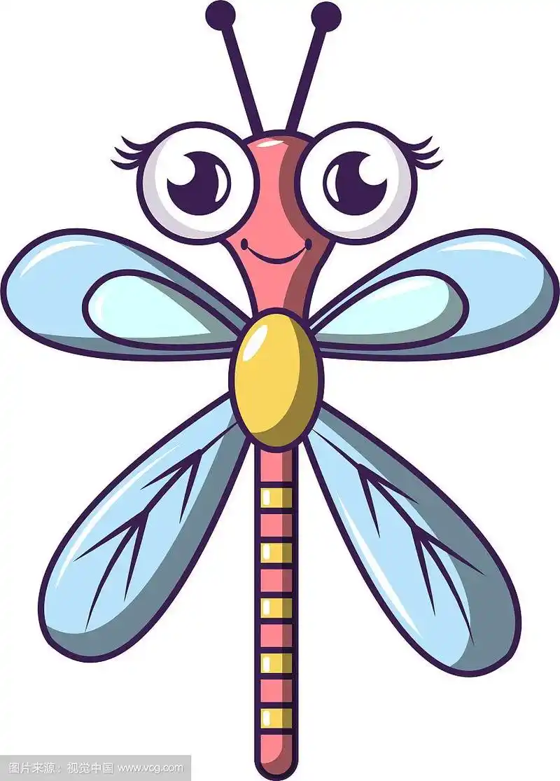 蜻蜓图标卡通风格