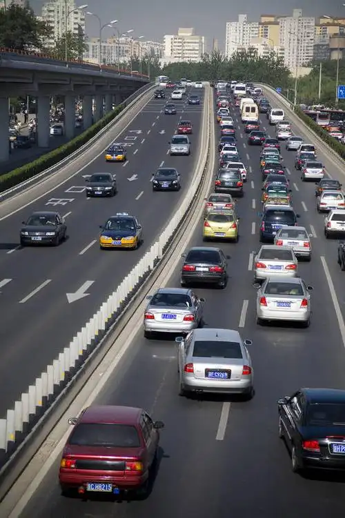 汽车,北京,中国,亚洲,车流,交通,建筑物,车,交通工具,轿车,运输,摄影