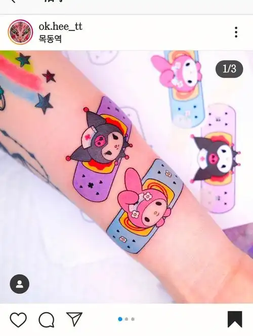 卡通纹身  #纹身也清新  #小清新纹身  #女生纹身  #赣州纹身