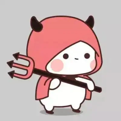 卡通小恶魔头像简笔画