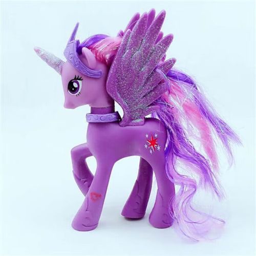 好沐音(haomuyin)yearo toy彩虹马小马宝莉玩具宇宙紫悦公主塑料公仔