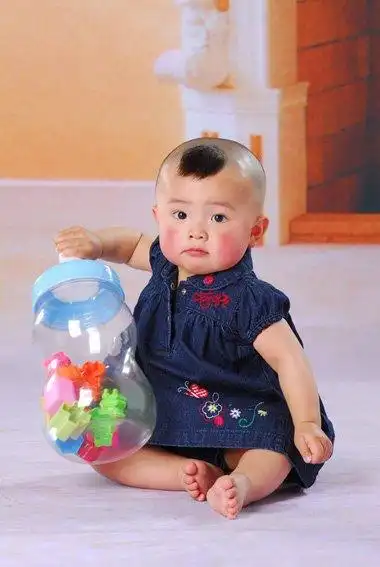 桃子头怎么推好看 宝宝桃子头图片大全