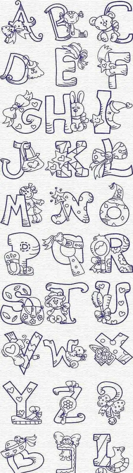 手绘手帐插画素材 手帐 简笔画 创意字母字体设计