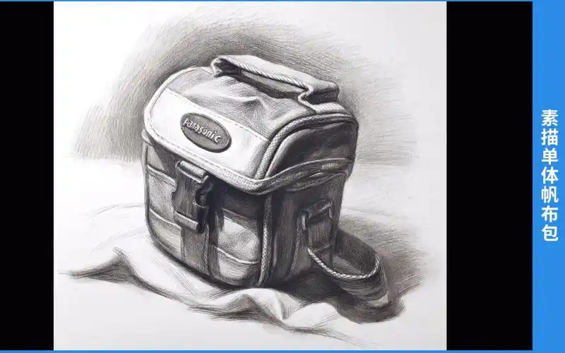 大咖绘素描静物单体帆布包
