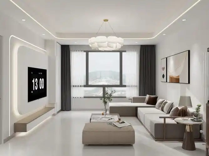 天涯130平-奶油风室内装修设计,装修效果图-酷家乐