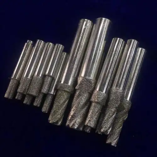 麻花钻电镀金刚石磨头电镀sdc磨头硬质合金基体磨头定制