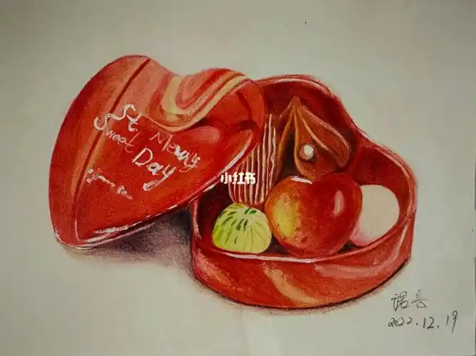 巧克力彩铅手绘