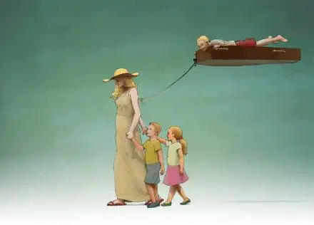 美国插画师begemott 的超现实绘画作品,充满奇妙的想象和令人动容的