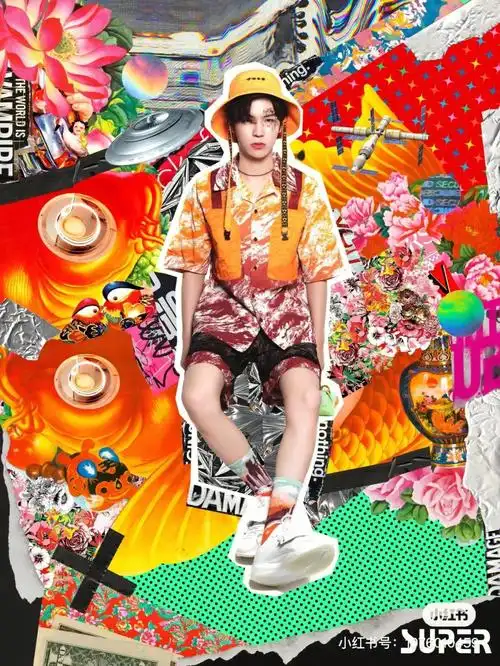 "身着多彩的时装,进入波普新世界的少年@sky-李希侃 ,用色彩碰撞出