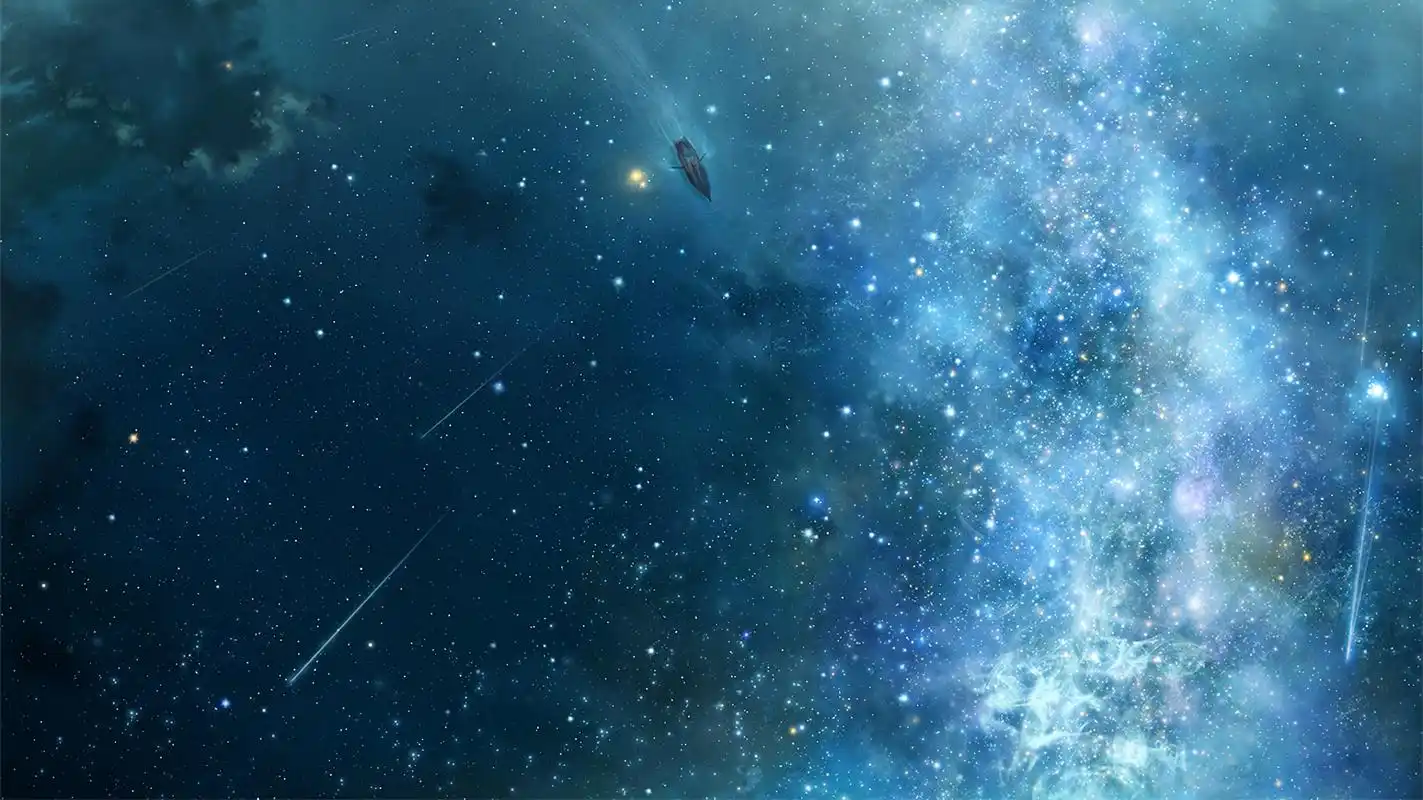 动漫绝美星空壁纸#二次元美图# #动漫美图