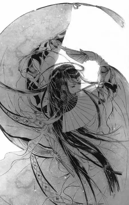 古风动漫人物侧面图或黑白动漫人物图谢谢