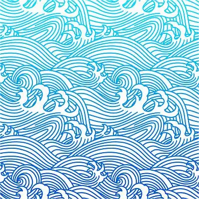 蓝色海浪底纹线性蓝色线性海浪底纹背景世界海洋日