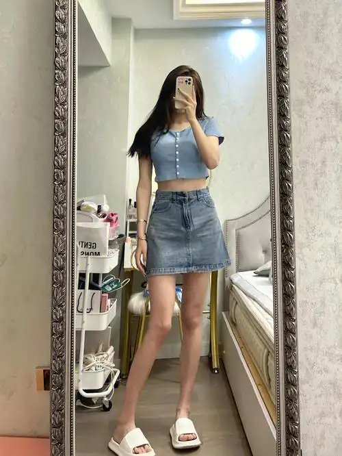 17211709高个子女生显瘦简约风穿搭