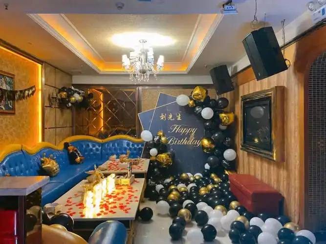 ktv生日布置男士生日