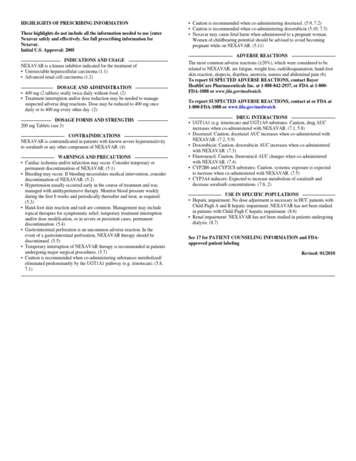 甲苯磺酸索拉非尼片-英文说明书