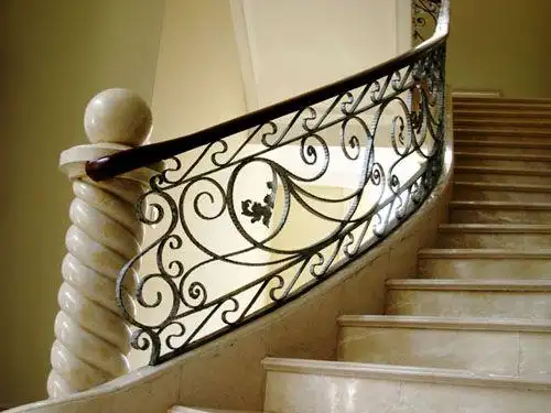 欧式别墅铁艺楼梯扶手 款式多样任选