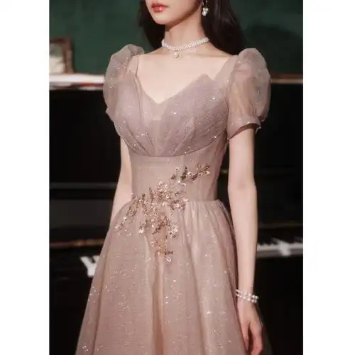 晚礼服女高中生公主裙18岁生日成人礼气质宴会仙气敬酒服夏季长款