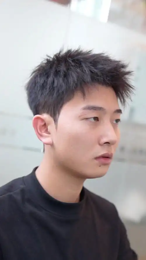 钢夹烫 服帖烫,组合起来不帅你找我#看点趣打卡计划#萌新up#男生发型