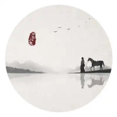 水墨古风风景意境头像