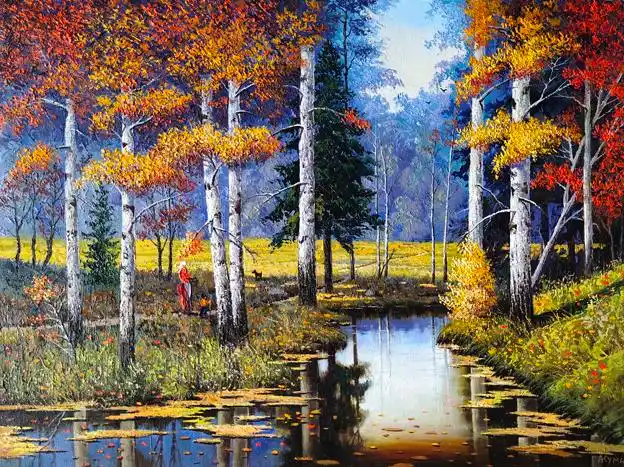 风景画-作品欣赏-凤跃俄罗斯油画美术馆