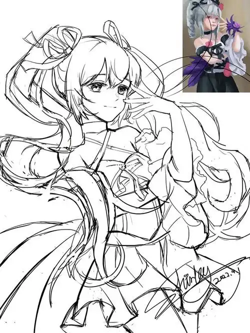 同人绘画二次元漫画